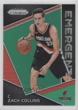 2017-18 Panini Prizm Emergent Green Prizm Zach Collins #EM-ZAC Rookie RC 0c2