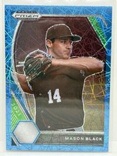 2021 Panini Prizm Draft Picks Mason Black Carolina Blue Velocity #PDP85
