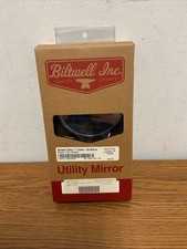 Espejo redondo grande Biltwell con montaje 1", cromo 0640-1321
