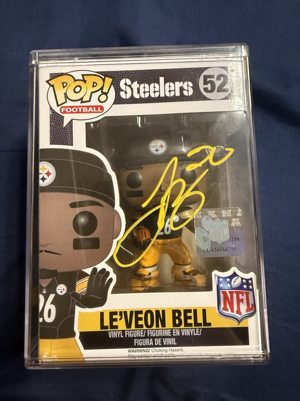Funko Pop Le'Veon Bell NFL Pittsburgh Steelers Signed Figure #52 
