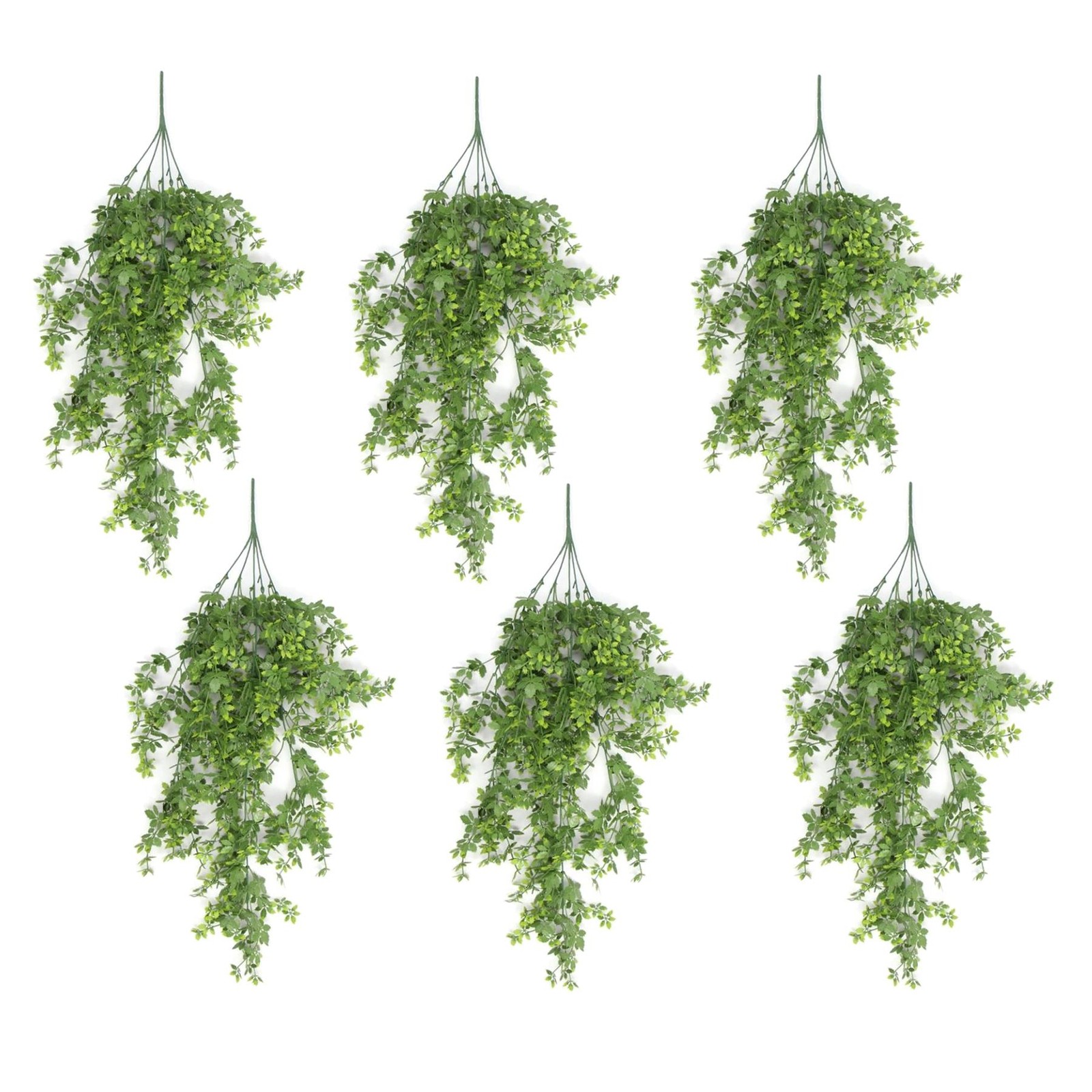 Leaf Pack Of 6 X Hanging Uv And Fire Resistant Artificial Forest Foliage Plant 81Cm - Image 3