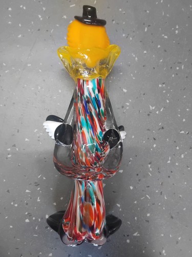 Vintage Hand Blown Murano Venetian Art Glass Sculpture -Clown - Picture 3 of 6