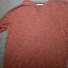 Sonoma Men's Brown Knit Pullover Crew Neck Sweater L Long Sleeve Solid