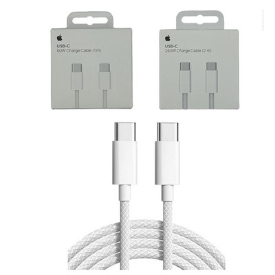 Original Apple 60W 240W Ladekabel Gewebt USB-C Kabel für iPhone 17 16 15 Air Pro