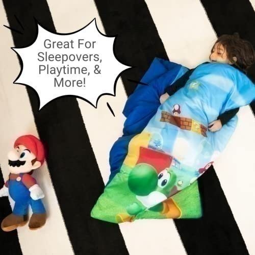 Super Mario 2-teiliges Kinder Schlaf-/Schlummersack-Set, 46 Zoll (L) x 26 Zoll (B) - Bild 4 von 7