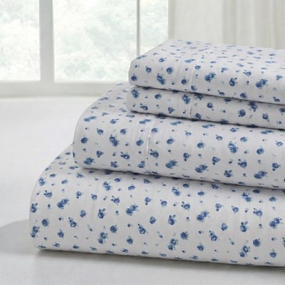 Modern Threads 4Piece Ultra Soft Microfiber Bed Sheets Set, Wrinkle Free Shee...
