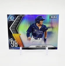 2022 Bowman Chrome Greg Jones Top 100 Refractor No. BTP-98