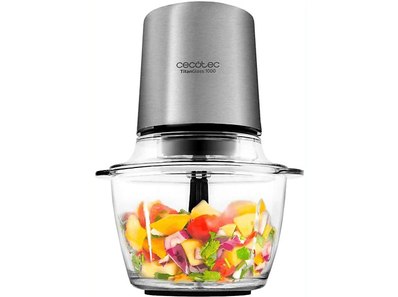 Picadora - Cecotec TitanGlass 1000, 400W, Capacidad 1 L, Cuchillas desmontables