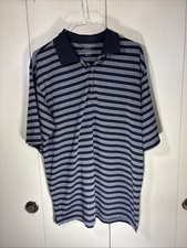 Lone Cypress Pebble Beach Golf Polo Size Large Black And Grey 