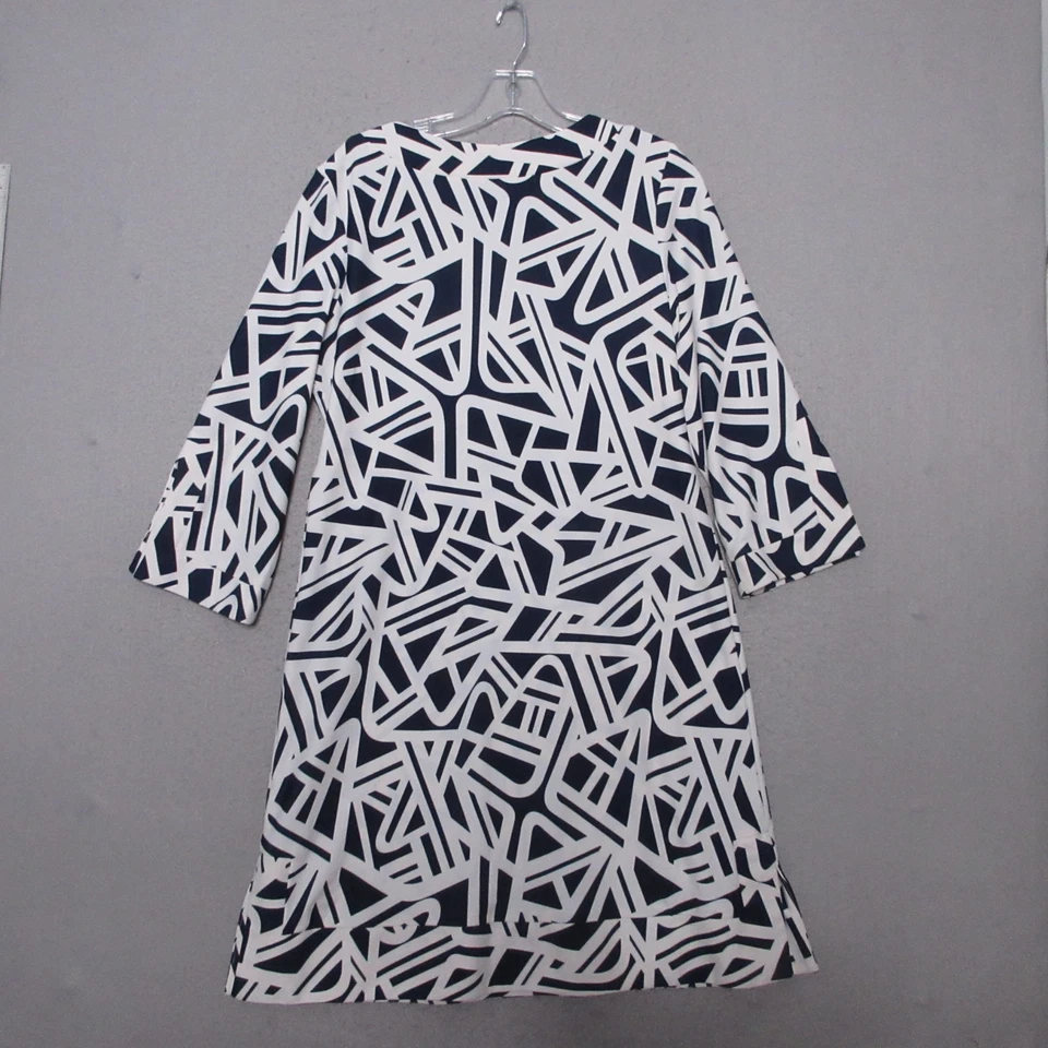 Vestido Jude Connally Cambio Grande Azul Marino Geométrico Carrera Oficina Corp Core Foto 2 de 4