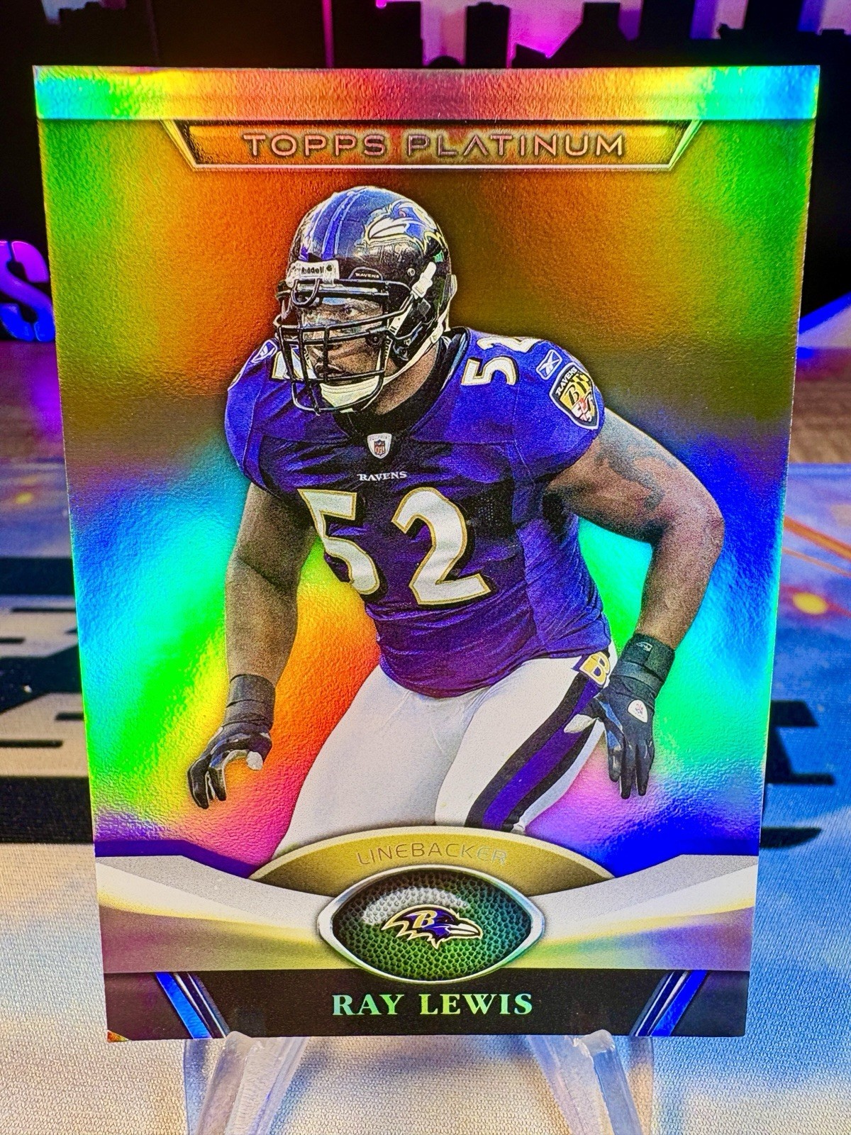2011 Ray Lewis Topps Platinum Gold #41 Baltimore Ravens