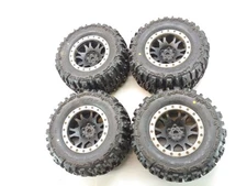 Proline 1/5 Trencher Pro-Loc F/R 4.3" X-MAXX MTD 24mm Blk/Gry Impulse (4) Used