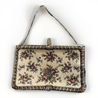 Vintage Tapestry Floral Handbag With Chain Strap