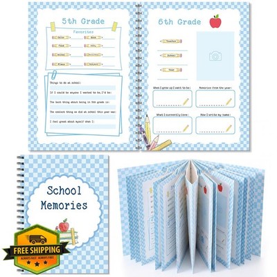 Gersoniel Blue School Memory Scrapbook Album