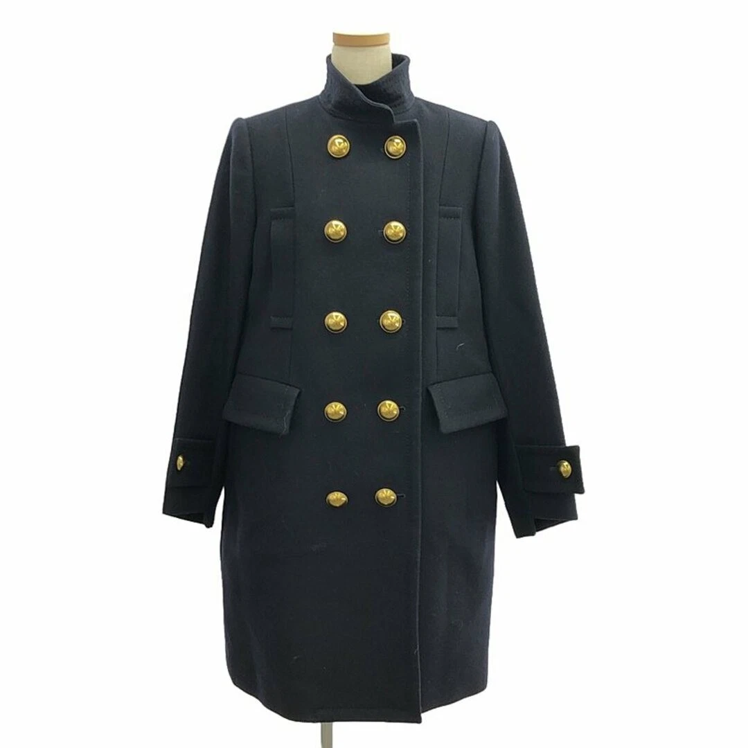 Gilet Sacai Sakai Liner con cappotto lana doppio bottone 1 blu navy donna usato0
