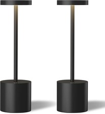 2PCS LED Cordless Table Lamps,Portable Rechargeable 5000mAh Outdoor Table Lamp
