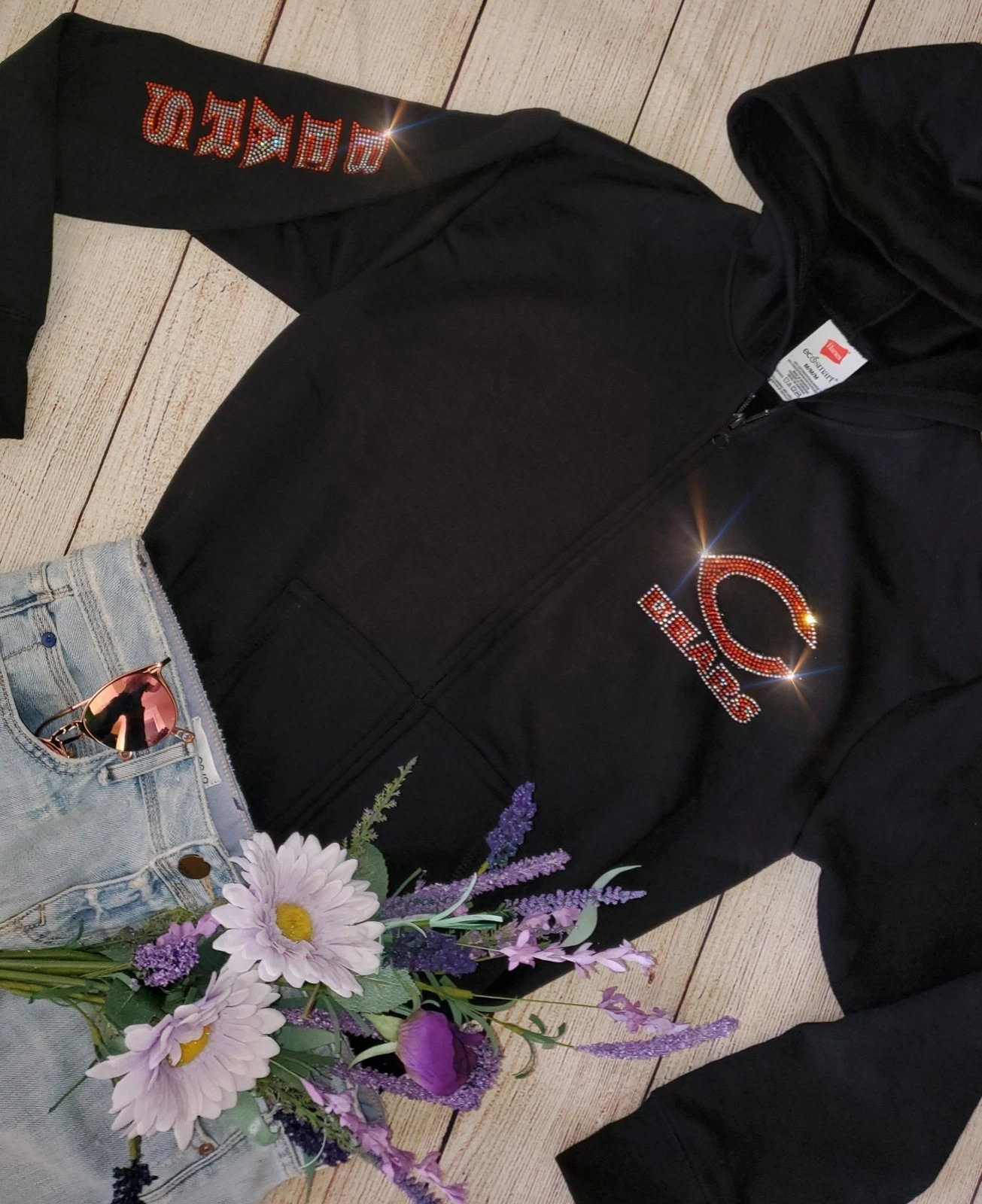 Chicago Bears Rhinestone Unisex Hoodie