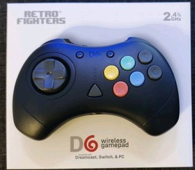 Retro Fighters D6 Wireless Controller  BLACK - Dreamcast PC Switch 2