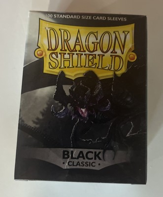 10x Dragon Shield Sleeves: Standard - Classic - Black (100 ct.)