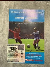 1986 Charity Sheild Programme & match ticket Liverpool V Everton