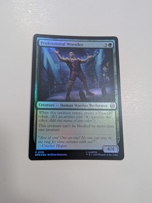 MTG - Professional Wrestler (Foil) - Marvel's Spider-Man NM/M Condition