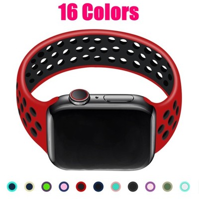 Stretchy Sport Solo Loop Silicone Band For Apple Watch Ultra, Ultra 2 & More