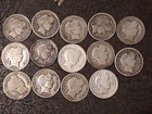 14 Barber Dimes, All Different Dates, $1.40 Silver Face