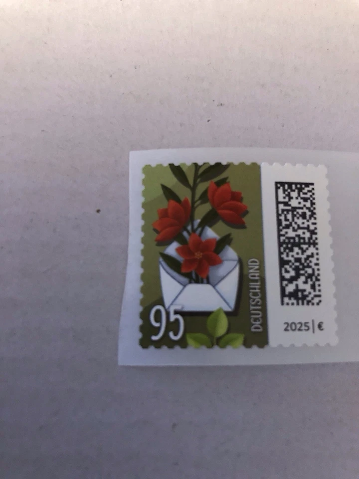 Deut. Post 10 x 0 95€ Briefmarken Blumenbrief Selbstklebend Aus Markenbox Neu ! - Bild 2 von 3
