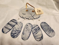 Dubois Pottery Hand Crafted Porcelain Pottery Wind Chimes