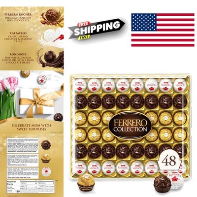 Indulgent Chocolate Treats 48 Count Hazelnut Milk Coconut Raffaello and Rondnoir