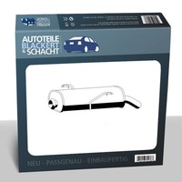 Auspuff Endtopf für Peugeot 206 SchräGheck Partner Kasten/GroßRaumlimousine