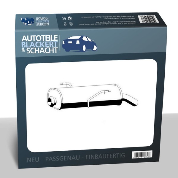 Auspuff Endtopf für Peugeot 206 SchräGheck Partner Kasten/GroßRaumlimousine-image