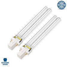 2 Pack 13W UV-C Replacement Bulbs for Pond Fountain Filters - High Efficien...