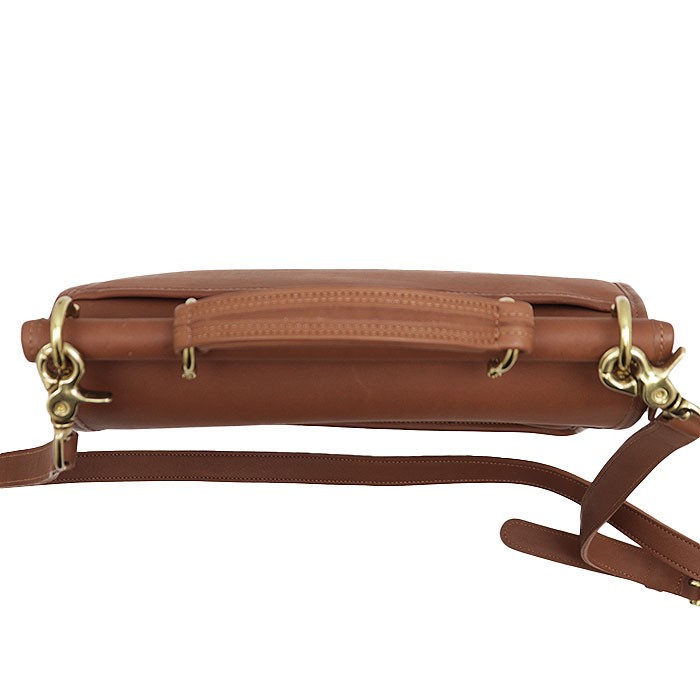 COACH Vintage 1980’s Shoulder Bag Hand Bag 2-Way Leather Turnlock Women Brown image 8