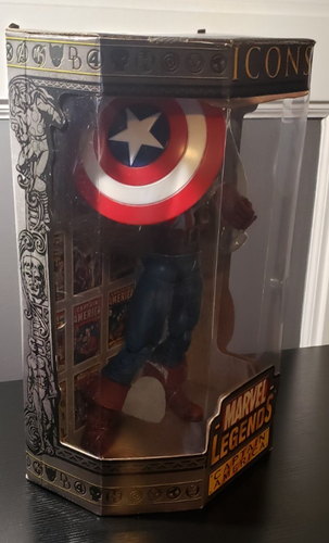 2006 Toy Biz Marvel legends Icons Captain America Unmasked 12" w/box - Picture 4 of 7