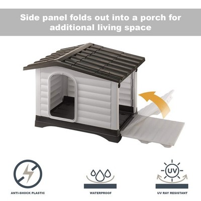 Ferplast Dog Villa Indoor and Outdoor Dog House for Small Dog