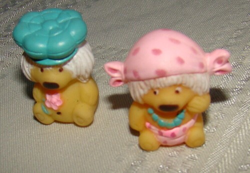 Rare WOOFITS PENCIL TOPPERS PVC Hippie Puppy Dogs Dakin Young Things Set 2 1981 - Picture 3 of 5