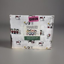 Peanuts Snoopy Woodstock Christmas Holiday Caroling Bed Sheet Set Choose Size