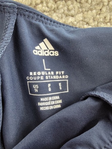 adidas Elastic Waistband 3-Stripes Activewear Skort Big Girls L 14 Navy/Red - Picture 13 of 14