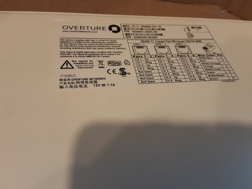 Overture ADVA HN408-CP-1E High Speed Enterprise Ethernet Modem - 第 4/4 張圖片