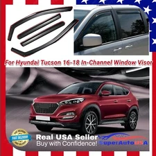 For Hyundai Tucson 2016-2018 In-Channel Vent Window Visor Rain Guard Deflectors