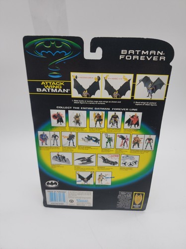NEW BATMAN FOREVER DELUXE ATTACK WING BATMAN POWER FLEX ATTACK CAPE KENNER! - Picture 2 of 3
