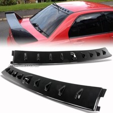Black Shark Fin Rear Window Visor Wing Spoiler For 02-07 Mitsubishi Lancer Evo