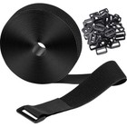 1 Set Hook And Loop Strap With Buckle Interlocking Tape Securing Cable Strap New
