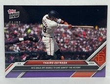 2024 Topps Now #40 Thairo Estrada San Francisco Giants PURPLE Parallel 01/25