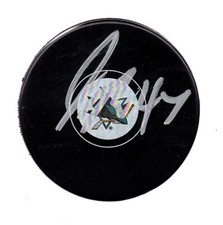 JAMES REIMER SAN JOSE SHARKS SIGNED AUTOGRAPHED LOGO PUCK WITH COA !
