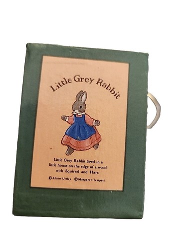 Little Grey Rabbit Dancing Music Box Its A Small World Margaret Tempest WORKS! - Picture 3 of 5