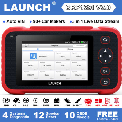2026 Launch CRP129i V2.0 Car Scanner Engine SRS ABS SAS Car Diagnostic Scan Tool