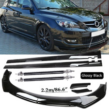Front Bumper Spoiler Body Kit Side Skirtstrut For Mazda 3 Hatchback 2004-2021 Front Bumper Spoiler Body Kit Side Skirtstrut For Mazda 3 Hatchback 2004-2021