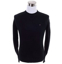 Tommy Hilfiger Men Classic Crew-Neck Solid Long Sleeve Sweater -Free 0 Shipping